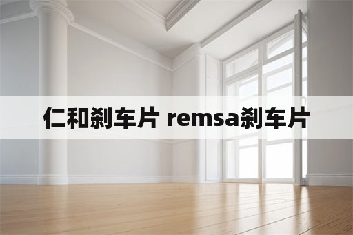 仁和刹车片 remsa刹车片