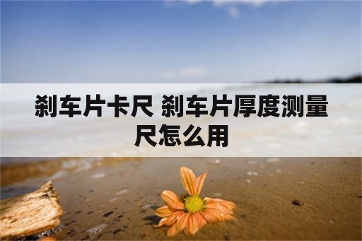 刹车片卡尺 刹车片厚度测量尺怎么用