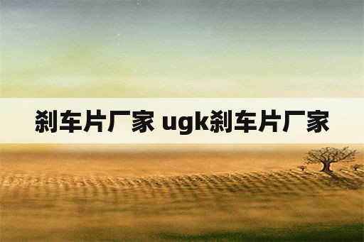 刹车片厂家 ugk刹车片厂家