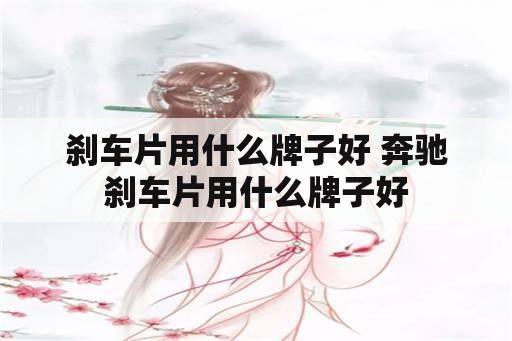 刹车片用什么牌子好 奔驰刹车片用什么牌子好