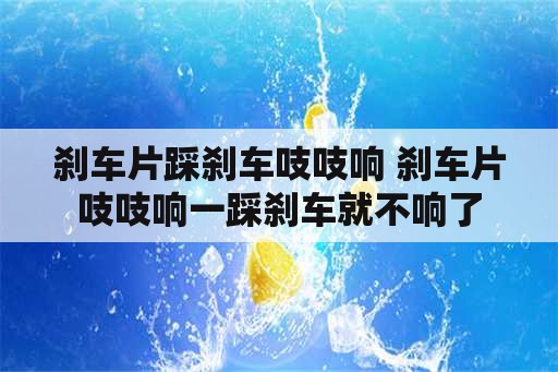 刹车片踩刹车吱吱响 刹车片吱吱响一踩刹车就不响了