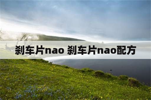 刹车片nao 刹车片nao配方