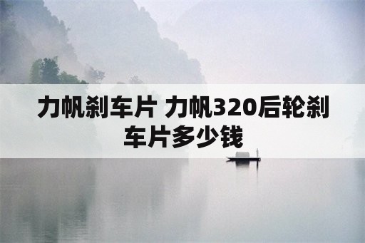 力帆刹车片 力帆320后轮刹车片多少钱