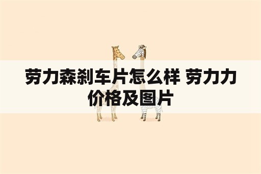 劳力森刹车片怎么样 劳力力价格及图片