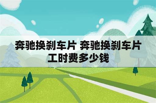 奔驰换刹车片 奔驰换刹车片工时费多少钱