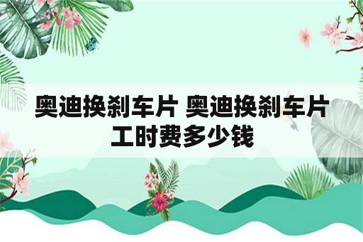 奥迪换刹车片 奥迪换刹车片工时费多少钱