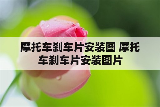 摩托车刹车片安装图 摩托车刹车片安装图片