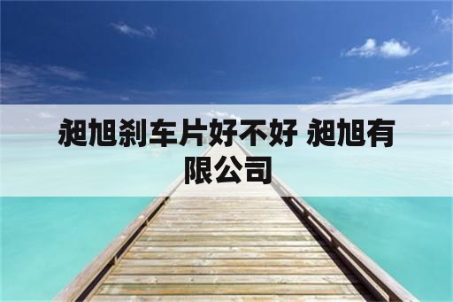 昶旭刹车片好不好 昶旭有限公司