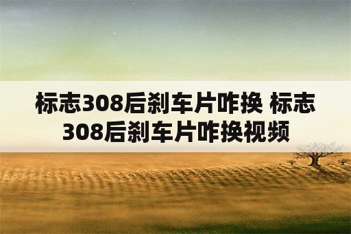 标志308后刹车片咋换 标志308后刹车片咋换视频