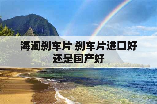 海淘刹车片 刹车片进口好还是国产好