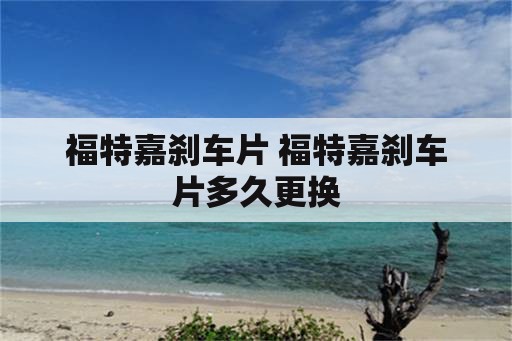 福特嘉刹车片 福特嘉刹车片多久更换