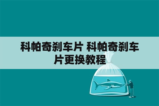 科帕奇刹车片 科帕奇刹车片更换教程