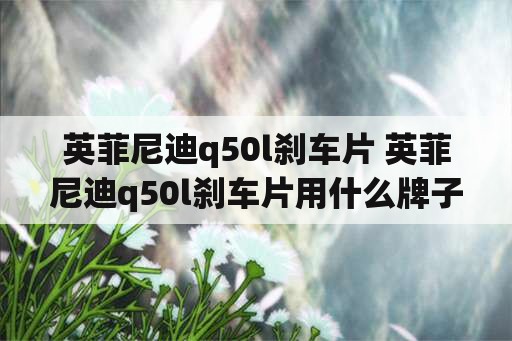 英菲尼迪q50l刹车片 英菲尼迪q50l刹车片用什么牌子好