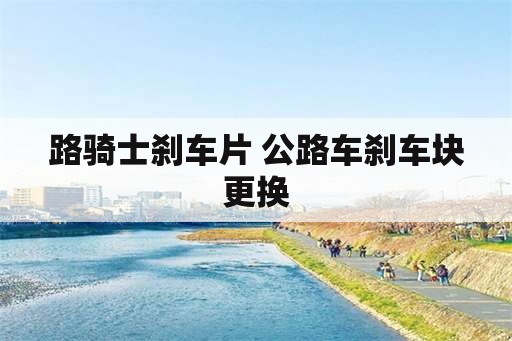 路骑士刹车片 公路车刹车块更换