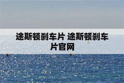 途斯顿刹车片 途斯顿刹车片官网