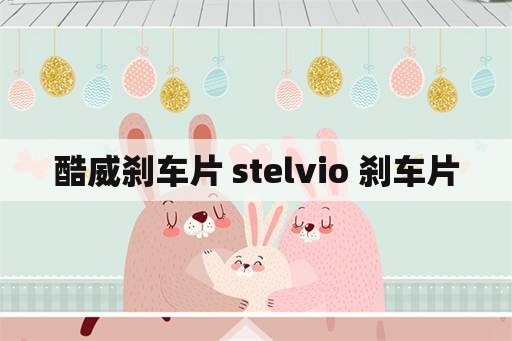 酷威刹车片 stelvio 刹车片