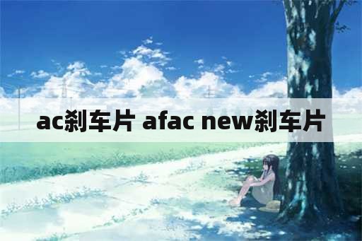 ac刹车片 afac new刹车片