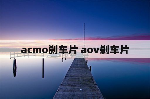 acmo刹车片 aov刹车片