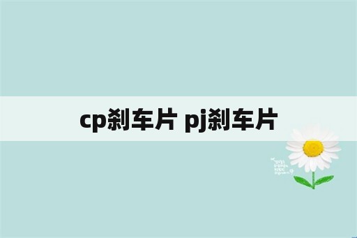 cp刹车片 pj刹车片