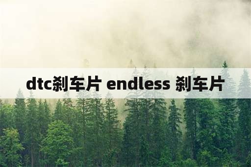 dtc刹车片 endless 刹车片