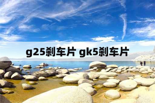 g25刹车片 gk5刹车片