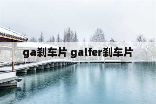 ga刹车片 galfer刹车片