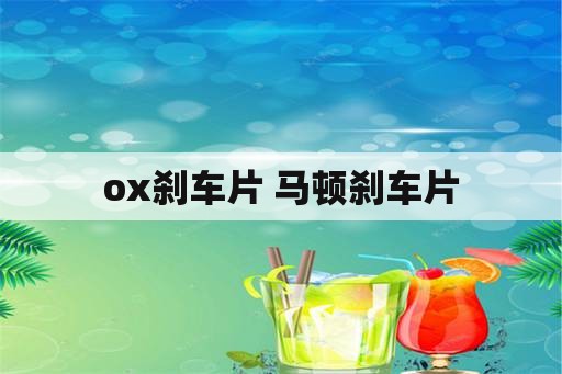 ox刹车片 马顿刹车片