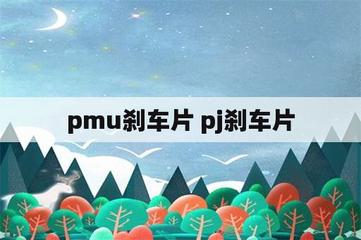 pmu刹车片 pj刹车片