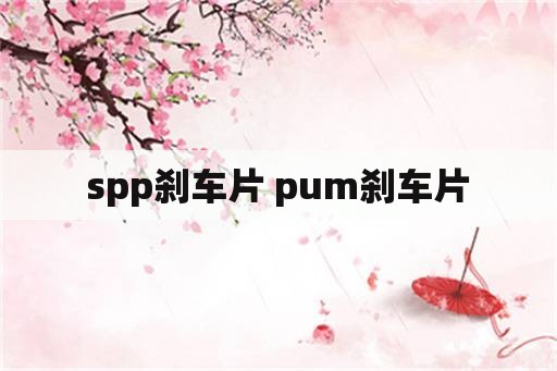 spp刹车片 pum刹车片